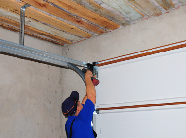 broken garage door track repair